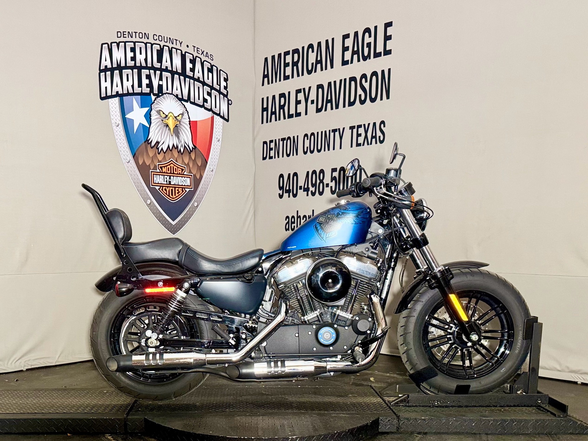 Harley-Davidson スタジャン ホワイト/ブルー Used 2018 Harley-Davidson 115th Anniversary Forty-Eight