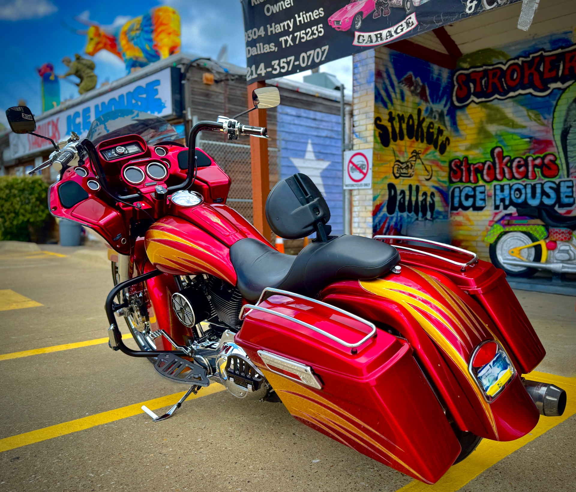 90s Harley-Davidson 赤 スカジャン M Harley Davidson HARLEY DAVIDSON 120周年記念 スカジャン