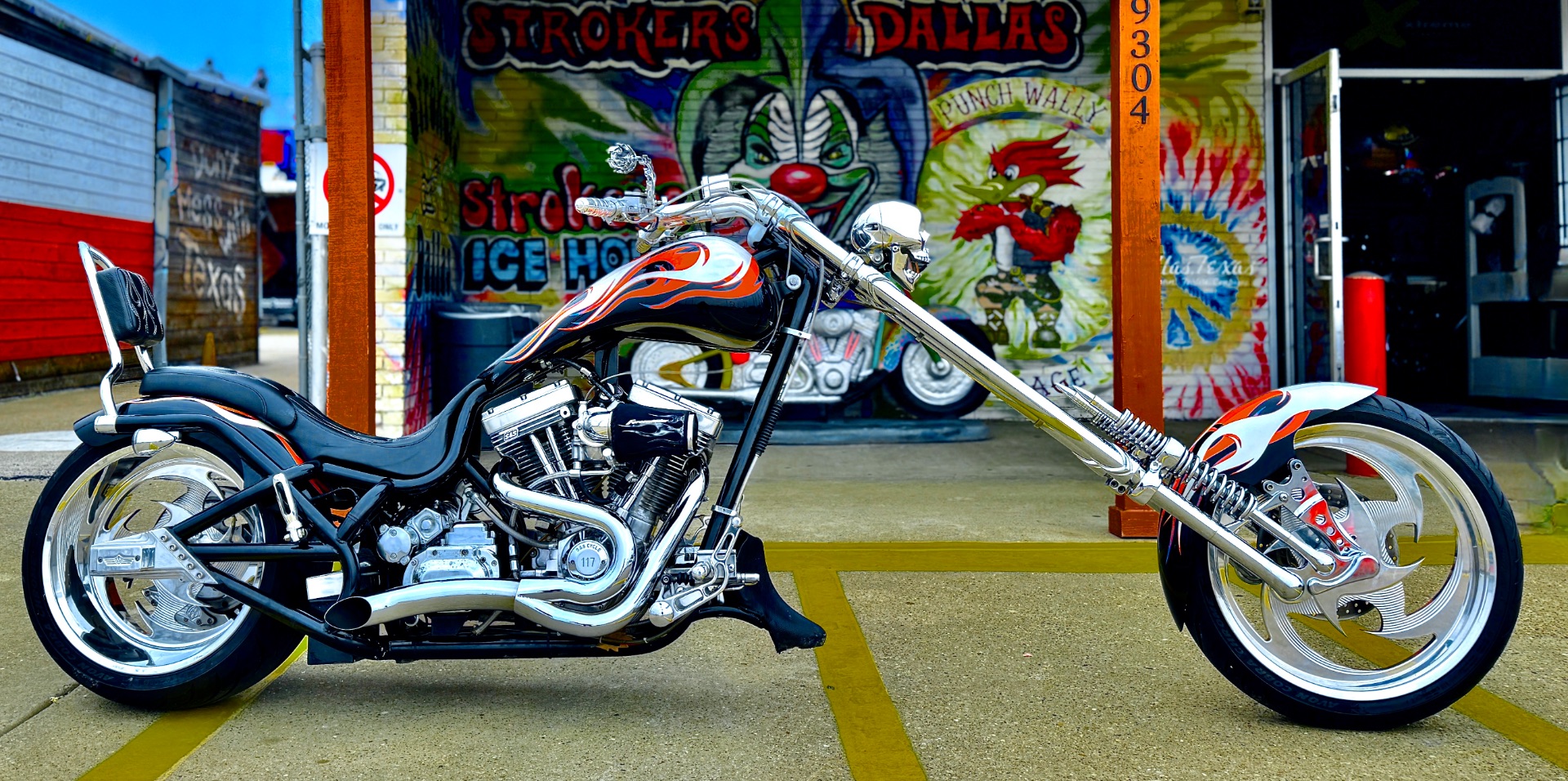 Used 2004 BOURGET Python 280 OPT Chopper Black/White/Orange