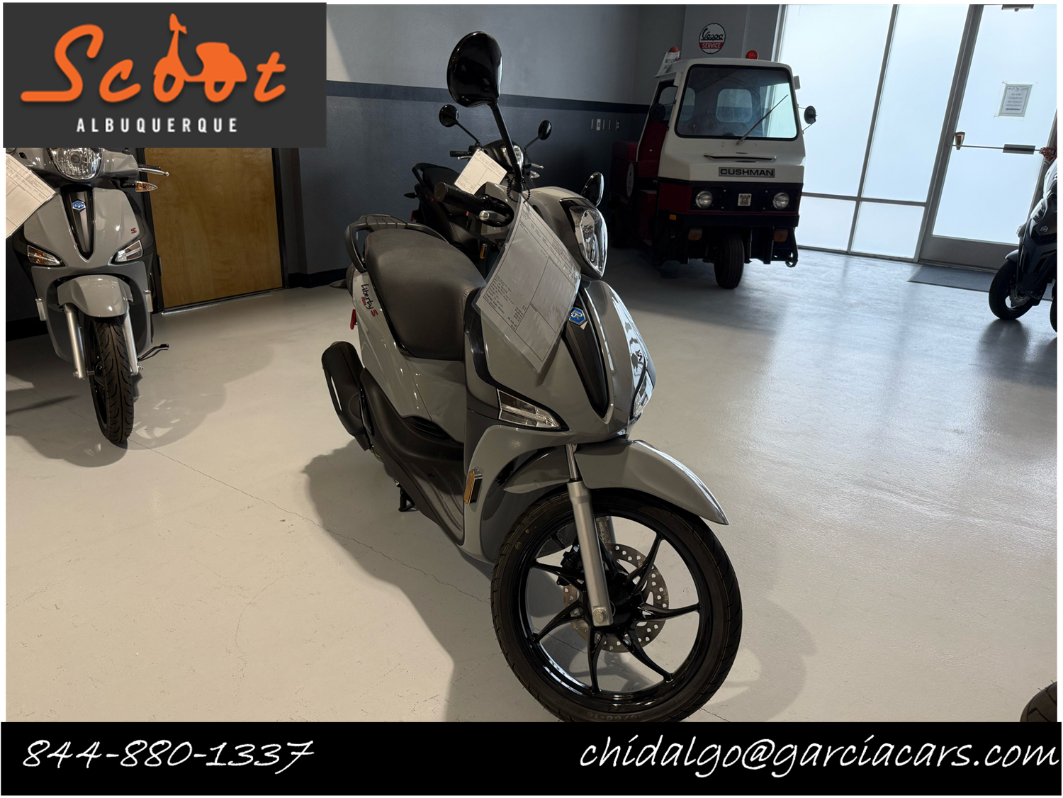New 2025 Piaggio Liberty 150 S Grigio Materia V24202 Scooters in