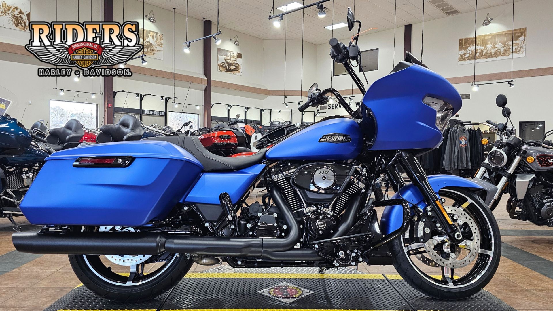 607976 2026 harley davidson fltrx road glide touring aurora blue denim - Photo 1