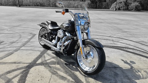 041753 2018 harley davidson  FLFBS fat boy 114 cruiser industrial gray - Photo 2