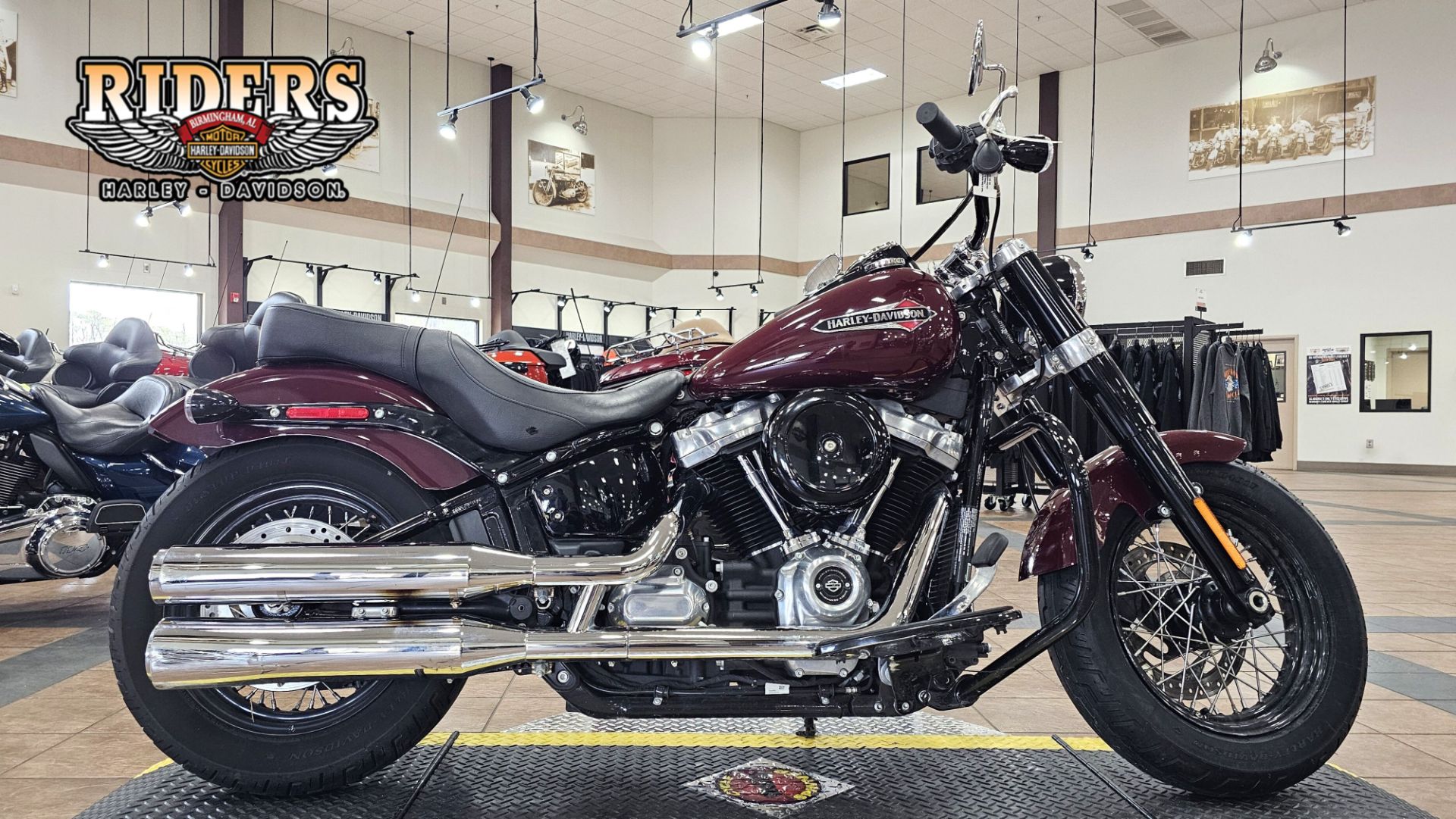 024988 2020 harley davidson flsl softail slim cruiser billiard burgundy - Photo 1