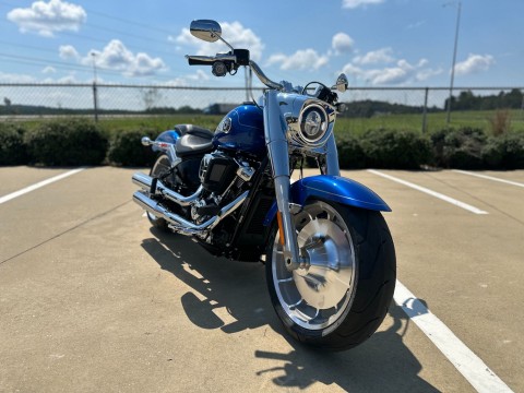 039598 2025 harley davidson FLFB fat boy cruiser blue burst - Photo 2