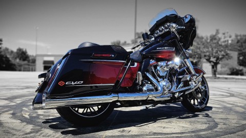 950435 2021 Harley Davidson FLHXSE CVO Street Glide touring sunset orange fade black - Photo 14