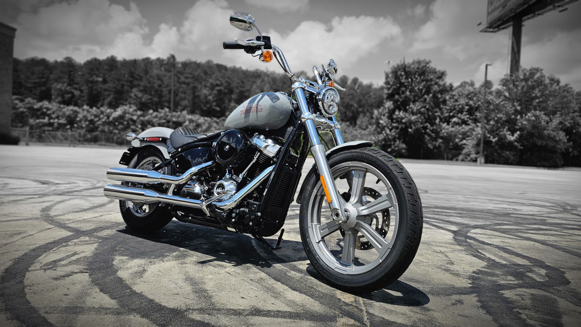 016638 2024 Harley Davidson FXST Softail Standard cruiser Billiard Gray - Photo 2