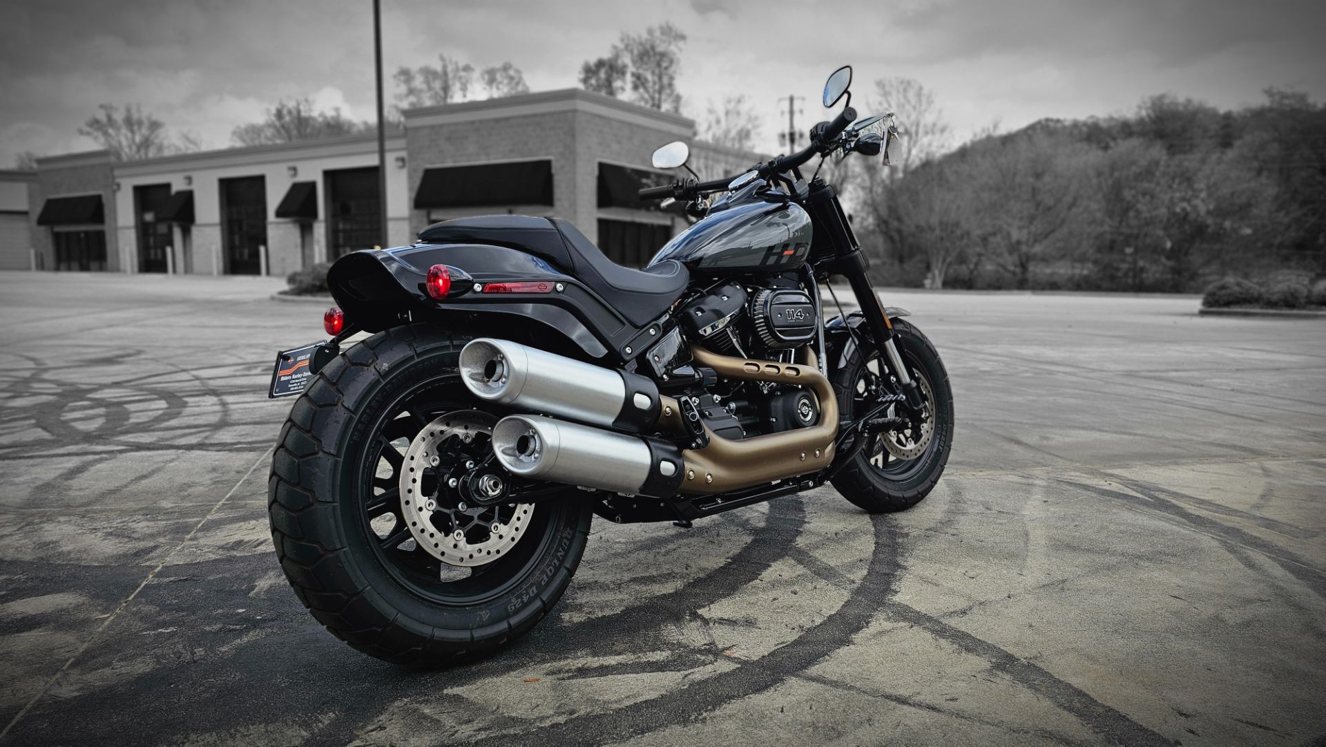 041937 2022 harley davidson FXFBS fat bob 114 cruiser vivid black - Photo 12