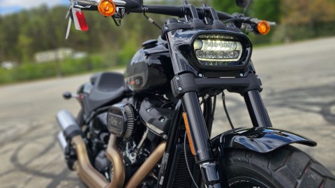 041937 2022 harley davidson FXFBS fat bob 114 cruiser vivid black - Photo 16