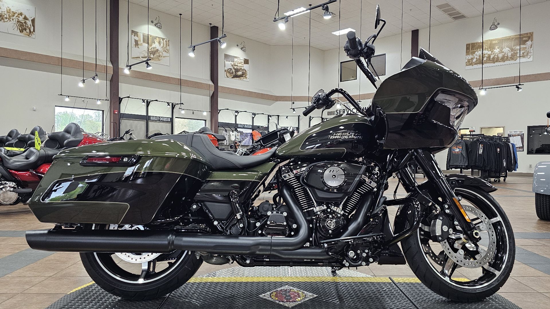 618262 2026 harley davidson FLTRX road glide touring olive steel metallic vivid black - Photo 2