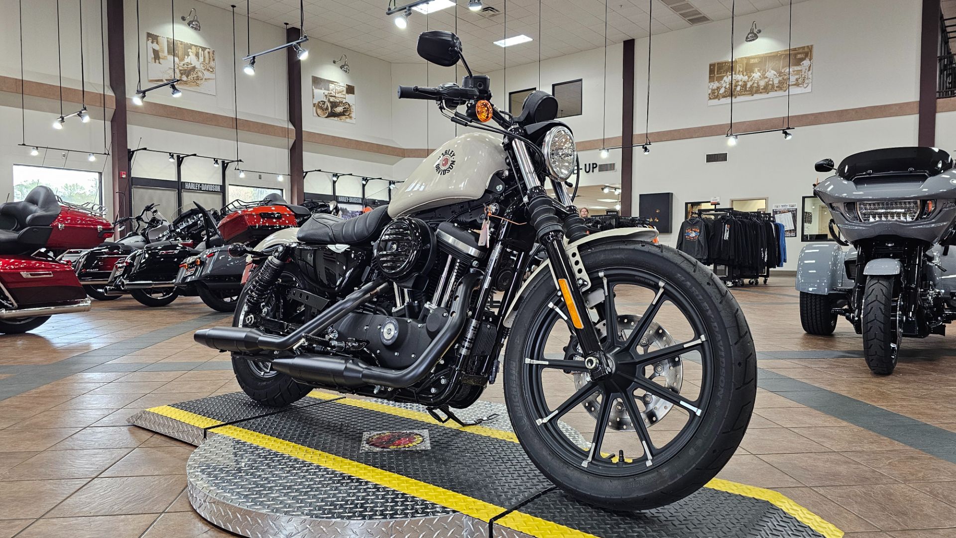 416534 2022 harley davidson XL883N sportster Iron 883 cruiser white sand pearl - Photo 4