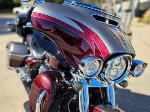 959191 2015 harley davidson flhtkse cvo limited touring palladium silver maroon - Photo 8
