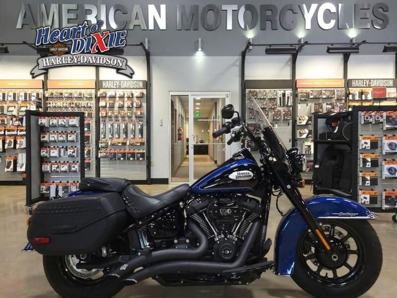 038016 2022 harley davidson flhcs heritage classic 114 cruiser reef blue vivid black - Photo 1