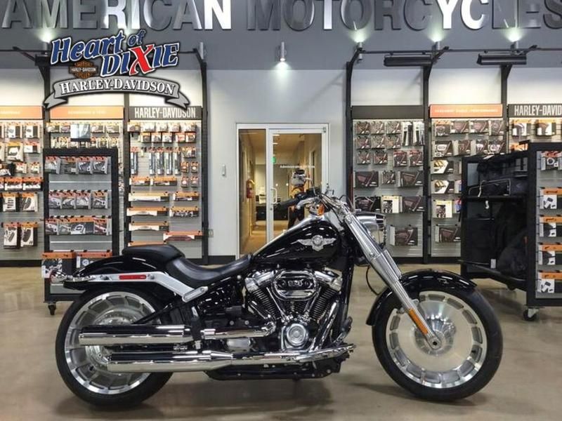 040627 2020 harley davidson flfbs softail fat boy 114 cruiser vivid black - Photo 1