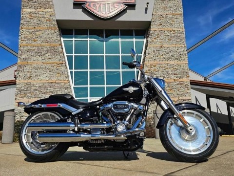 040627 2020 harley davidson flfbs softail fat boy 114 cruiser vivid black - Photo 2