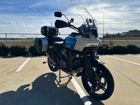 317543 2022 harley davidson ra1250s pan america 1250 special adventure touring fastback blue white sand pearl - Photo 2