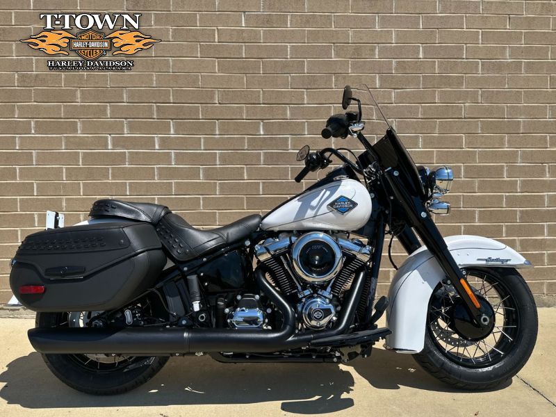 037287 2025 harley davidson flhc heritage classic cruiser white onyx pearl - Photo 1