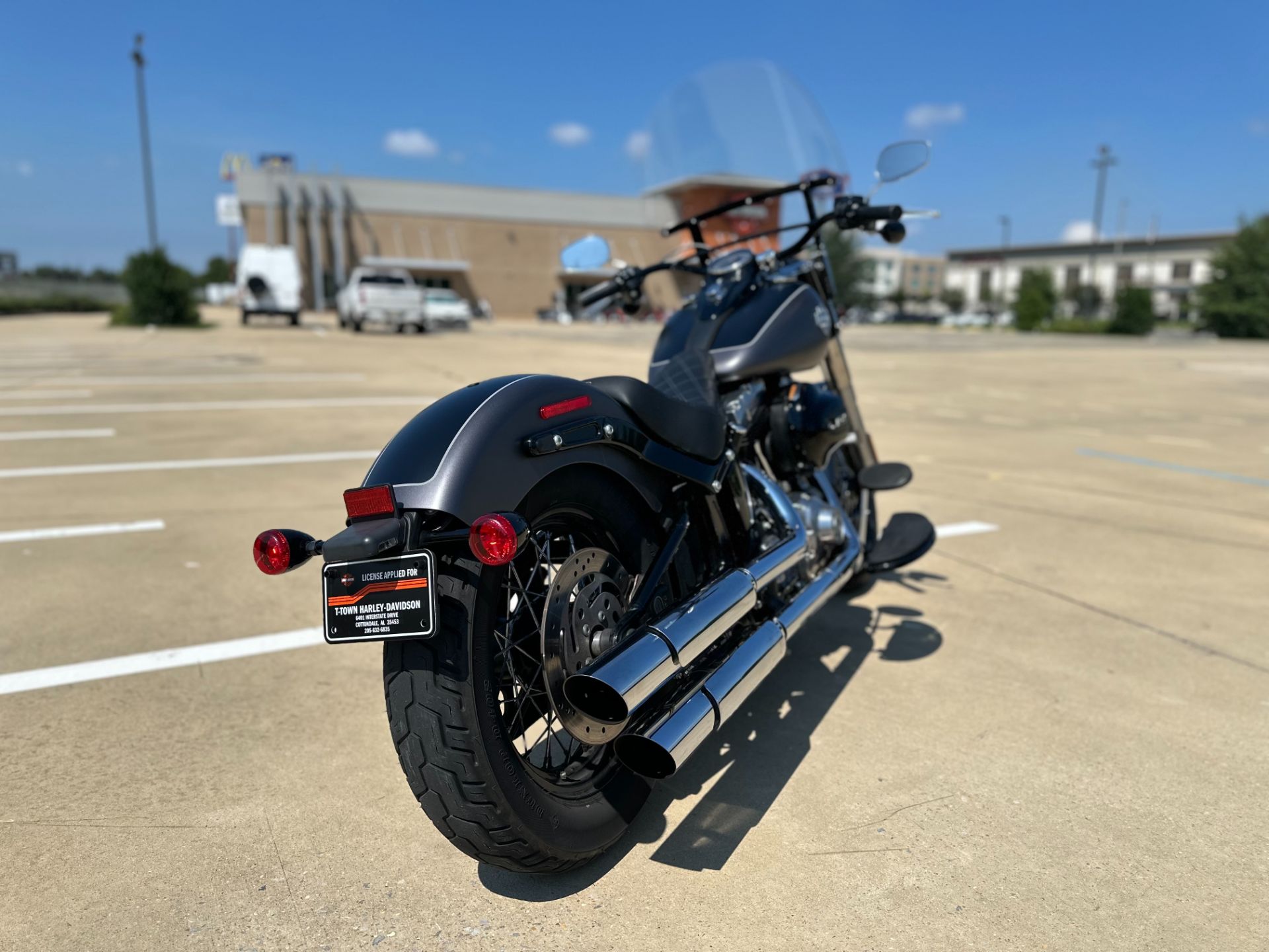 027312 2017 harley davidson fls softail slim cruiser charcoal black denim - Photo 6