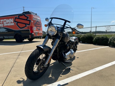 027312 2017 harley davidson fls softail slim cruiser charcoal black denim - Photo 3