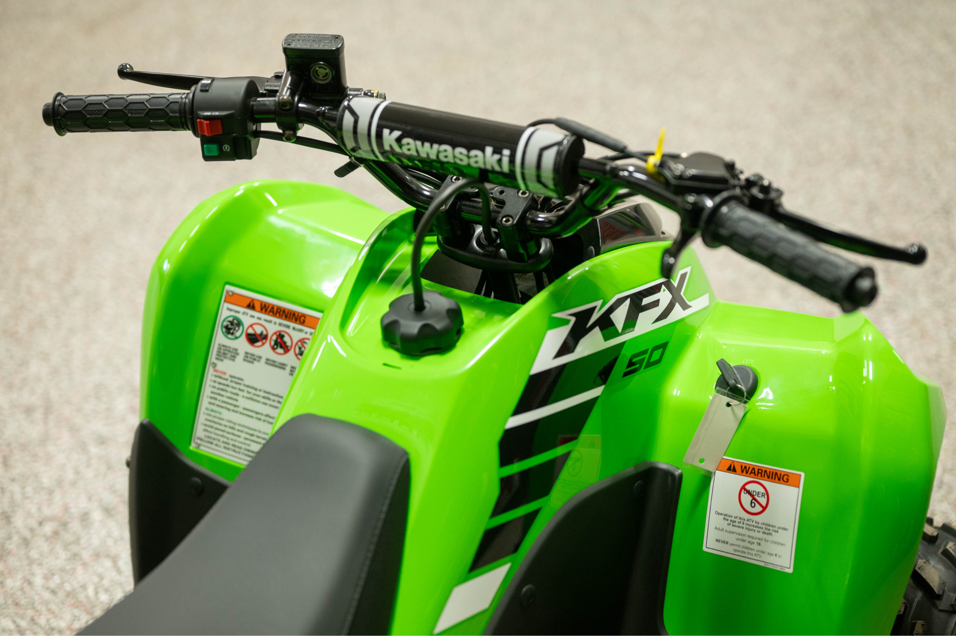 New 2025 Kawasaki KFX 50 Lime Green ATVs For Sale in O