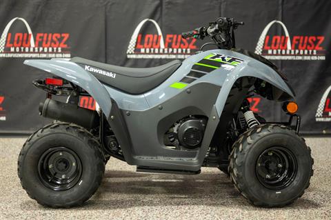 New 2025 Kawasaki KFX 50 Battle Gray ATVs For Sale in O New 2025 Kawasaki KFX 50 Battle Gray ATVs For Sale in O