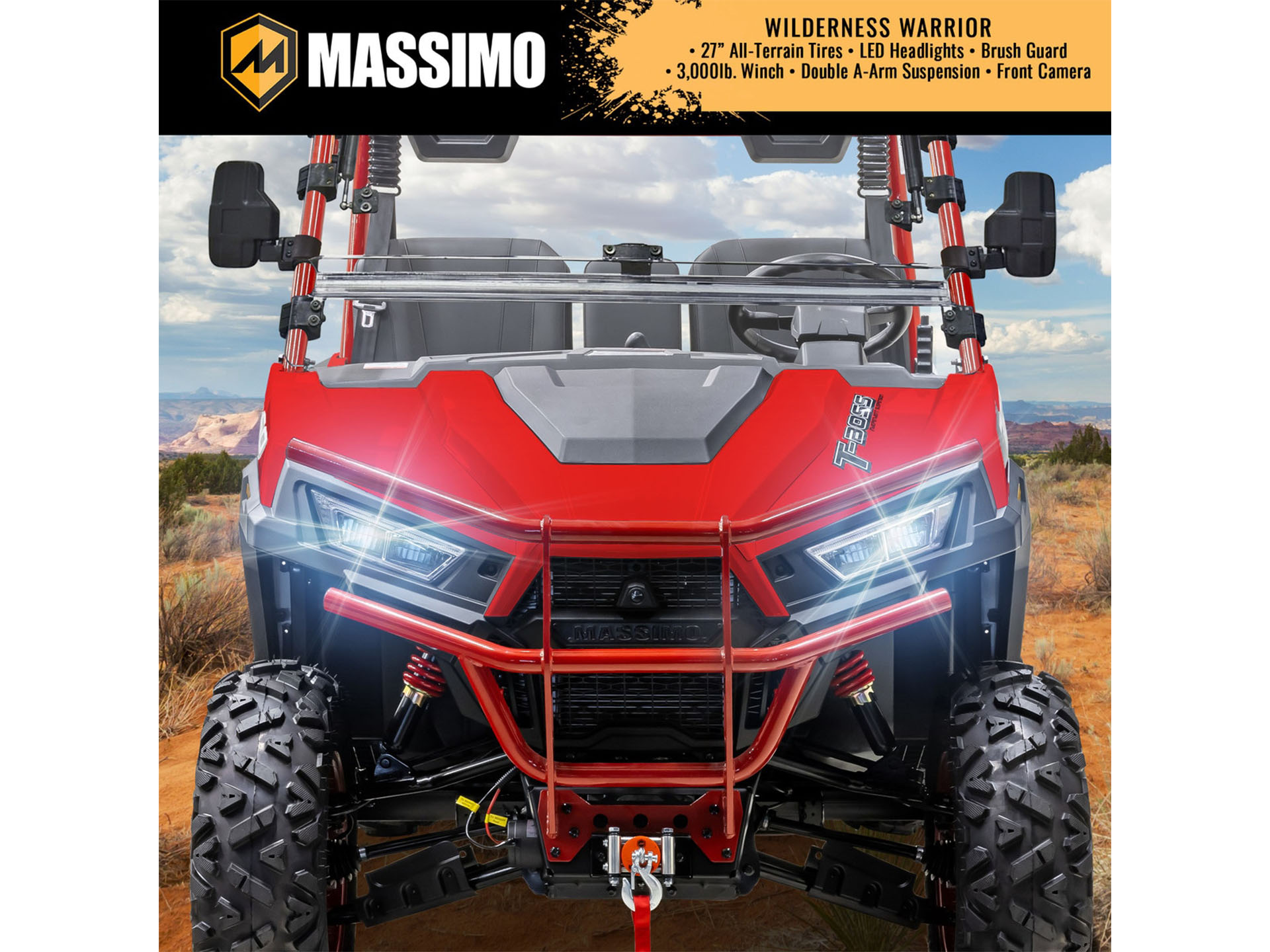New 2025 Massimo T-BOSS 760L | Utility Vehicles in Harrison MI | Red