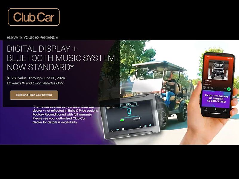 Club car - Elevate Your Experience - Digital Display + Bluetooth Music ...