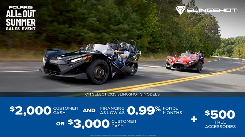 Slingshot Slingshot - $2000 Customer Cash Promotion Details
