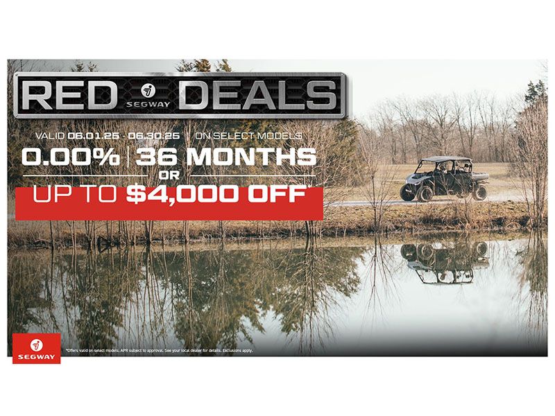 Segway Powersports - Red Deals - 0.00% 36 Months or Up To $4,000 Off - Utility