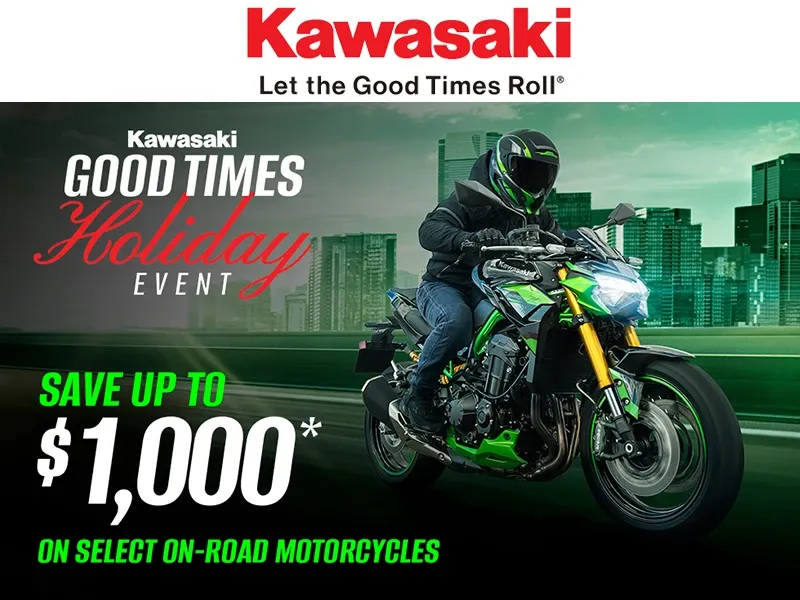 Kawasaki - Save Up to $1,000 on Select On-Road Motorcycles