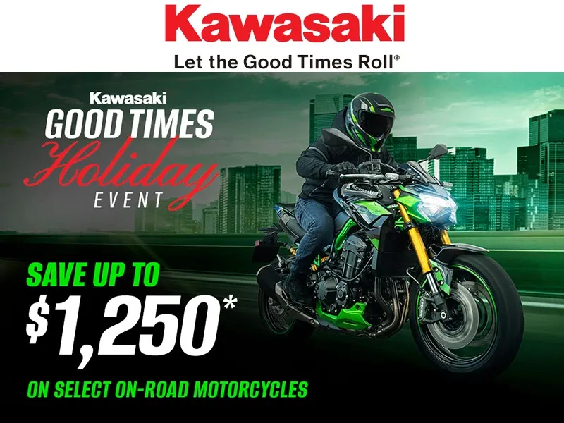 Kawasaki - Save Up to $1,250 on Select On-Road Motorcycles