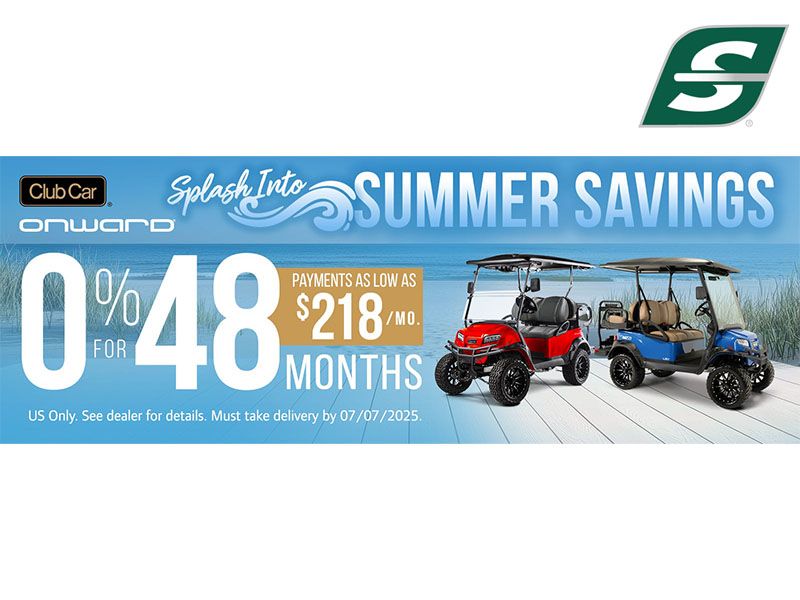 Club Car - Onward Splash Into Summer Savings - Sheffield Financial