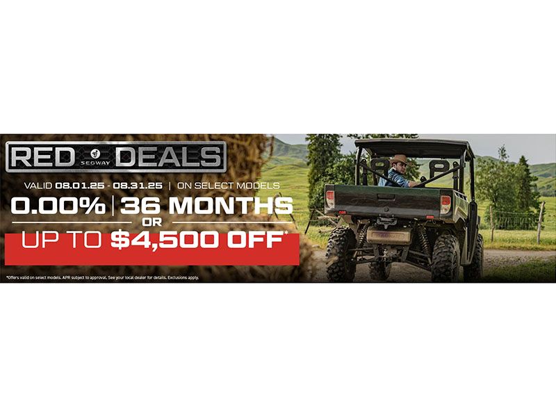 Segway Powersports - Red Deals - 0.00% 36 Months or Up To $4,500 Off* - Utility