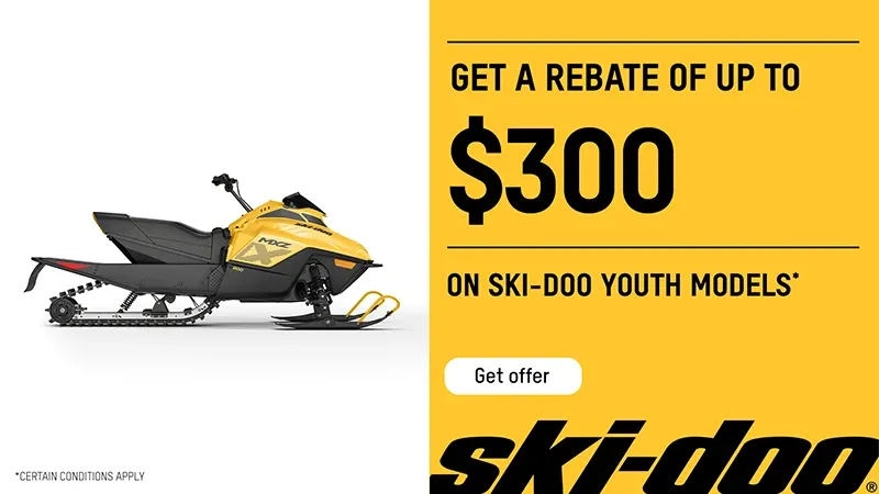 Ski-Doo - Get a rebate up to $300 on Ski-Doo MXZ 200 model