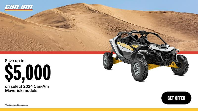 Can-Am - Save up to $5,000 on select 2024 Can-Am Maverick models