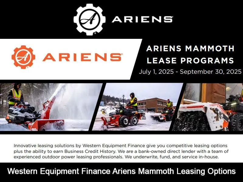 Ariens USA - Western Equipment Finance Ariens Mammoth Leasing Options