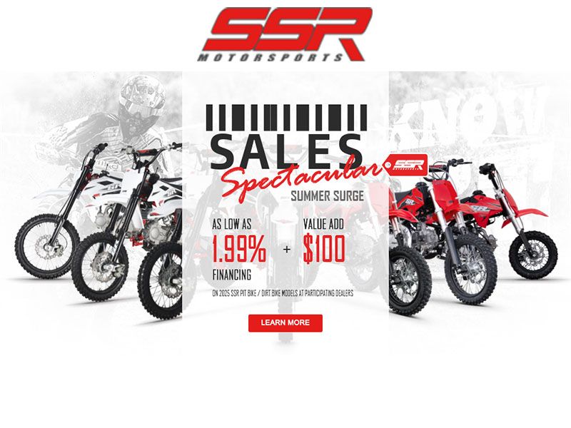 SSR Motorsports - Sales Spectacular Summer Deals - As Low As 1.99% Financing + Value Add $100
