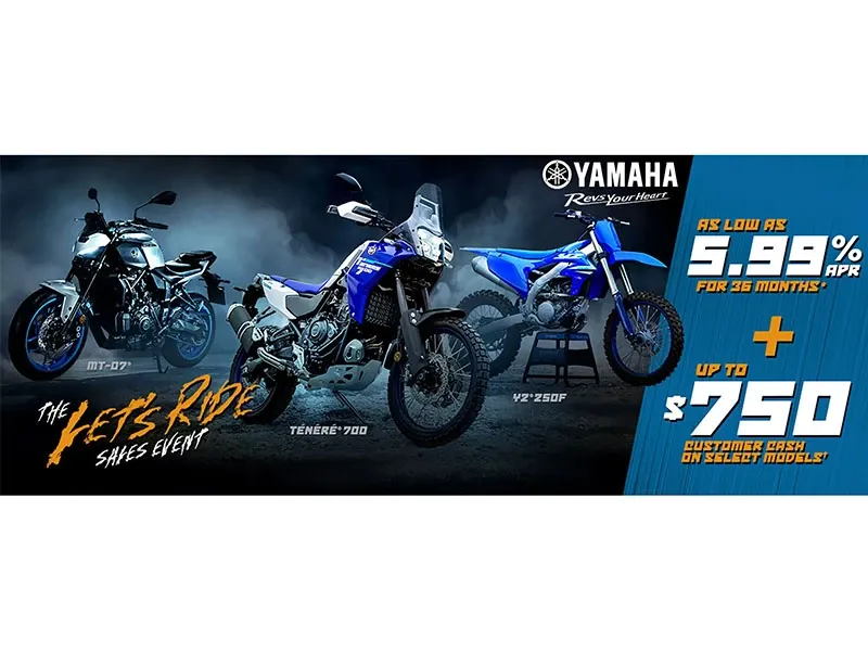The Let's Ride Sales Event - Motorcycle Customer Cash Offers*