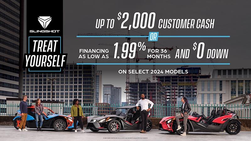 Slingshot - Up To $2000 Customer Cash Or Financing As Low As 1.99%