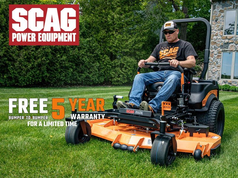 SCAG Power Equipment Free BumpertoBumper 5 Year Warranty