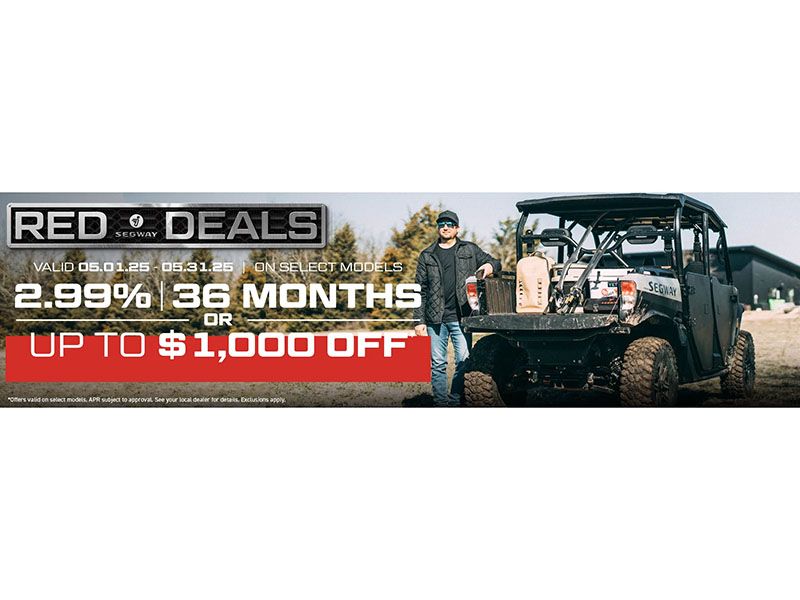 Segway Powersports - Red Deals - 2.99% 36 Months or Up To $1,000 Off
