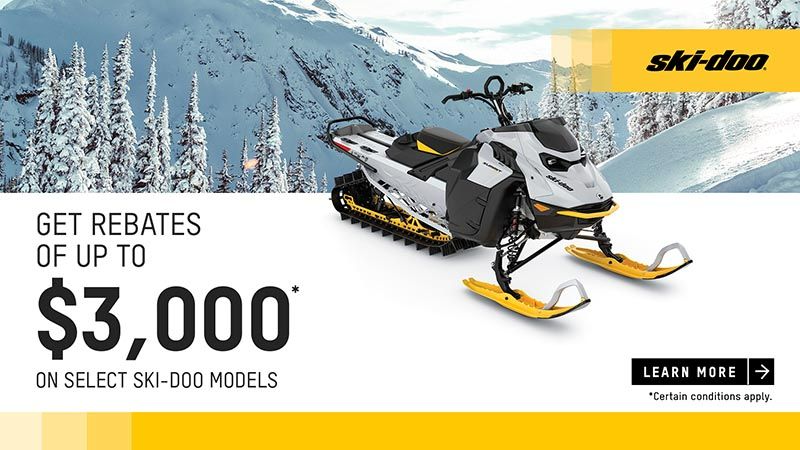 Ski-Doo - Get rebates up to $3,000 on select Ski-Doo models