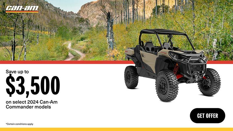Can-Am - Save up to $3,500 on select 2024 Can-Am Commander models