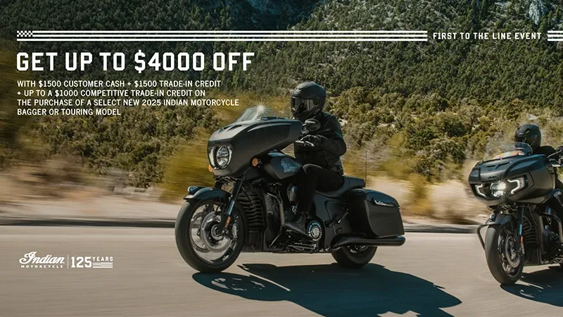 Indian Motorcycle - Get Up To $4000 Off