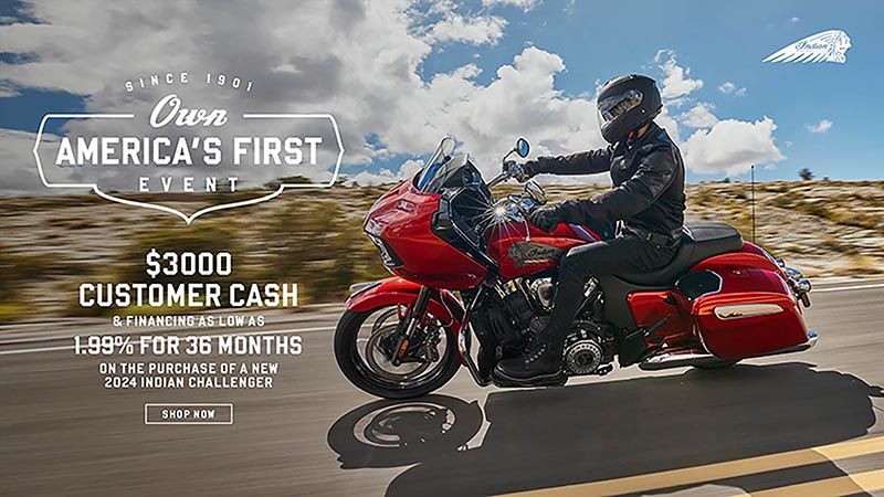 Indian Motorcycle - $3000 Customer Cash