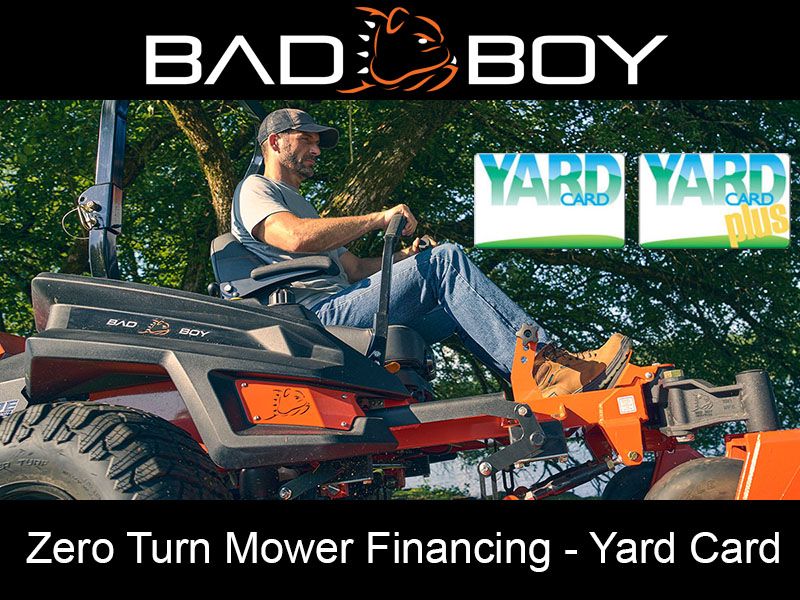 Bad Boy Mowers - Zero Turn Mower Financing - Yard Card