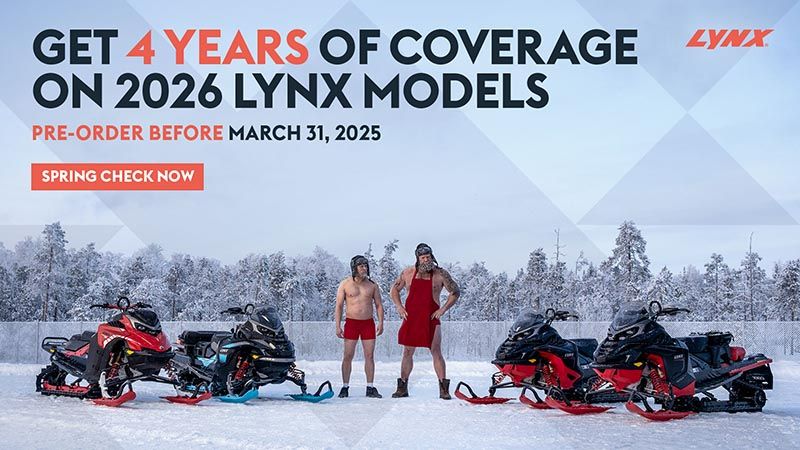 Lynx - Get 4 years of coverage & the best offer of the year guaranteed on 2026 Lynx models