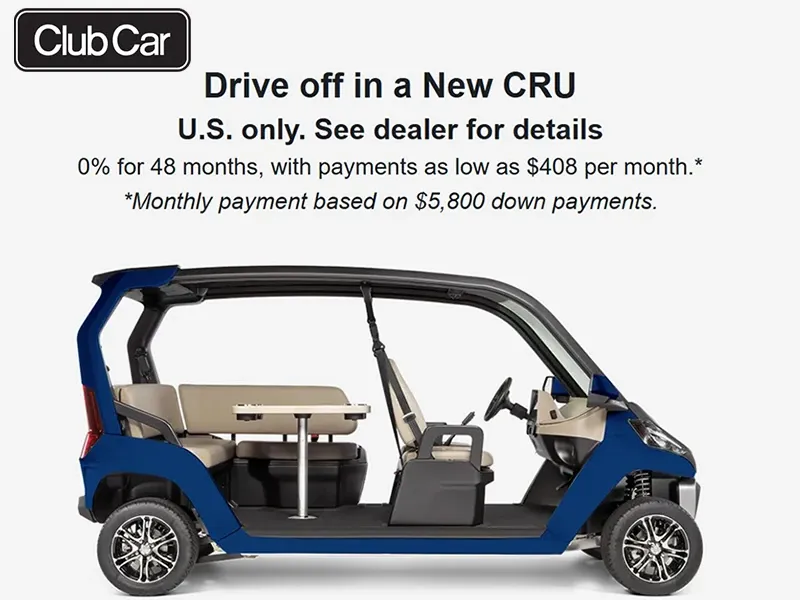Club Car - Drive off in a New CRU