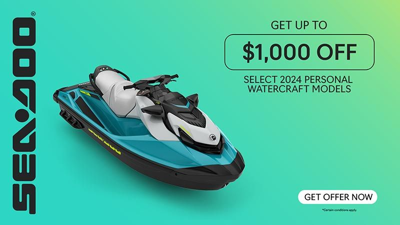 Sea-Doo - Get up to $1,000 on select 2024 personal watercraft models