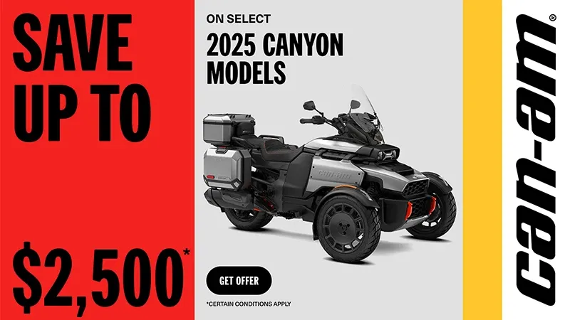 Can-Am - Save up to $2,500 on 2025 Canyon models | Promotion at