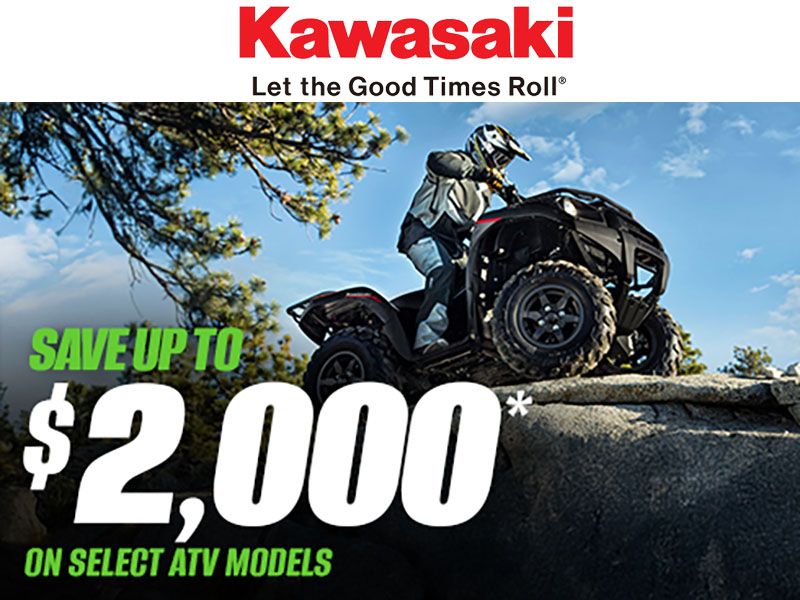 Kawasaki - Save Up to $2,000 on Select ATV Models